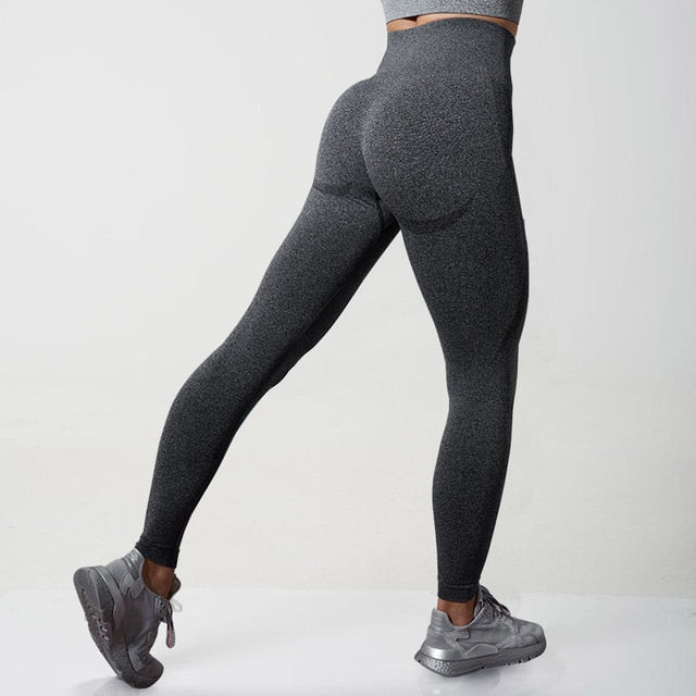 Women’s Seamless High-Waist Yoga Leggings – Ankle-Length, 9 Colors, Sizes S–L