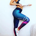 Women’s Digital Print Yoga Leggings – High-Waist, Full Length, 4-Season Wear