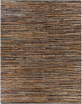 Hand Woven Leather Rag Rug