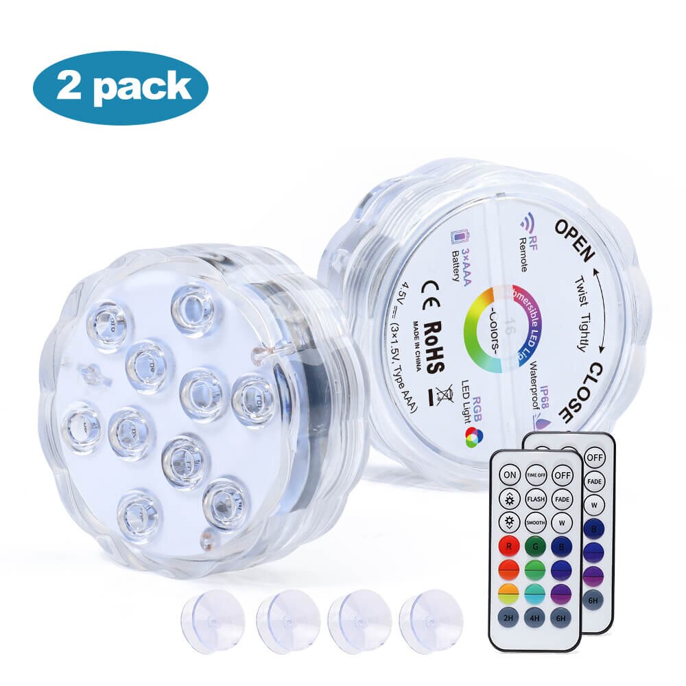 Multi Color Submersible LED Lights Underwater Pool Light