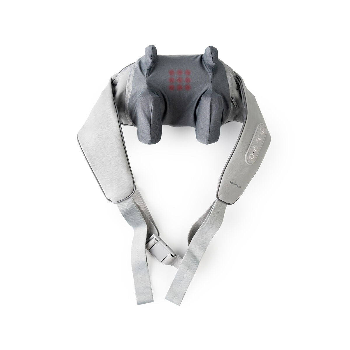 InnovaGoods Rechargeable 6D Neck & Back Massager – Hands-Free Kneading with Heat